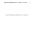 How might psychological research help undergraduate students to do well in their degree? Describe and discuss current psychological literature into the field of motivation.