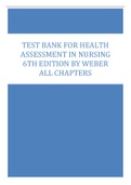 HEALTH ASSESSMENT IN NURSING  6TH EDITION BY WEBER ALL CHAPTERS