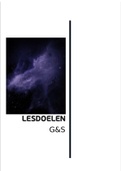 Lesdoelen | gedrag & samenleving | Tentamenperiode 1 | HHS