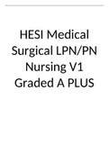 HESI Medical Surgical LPNPN Nursing V1 Graded A