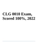 CLG 0010 Exam, Scored 100%, 2022