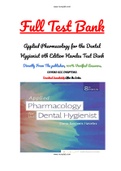 Applied Pharmacology for the Dental Hygienist 8th Edition Haveles Test Bank