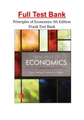 Principles of Economics 7th Edition Frank Test Bank