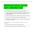 NRNP 6645 FINAL EXAM 100% VERIFIED 2022