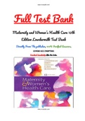 Maternity and Women’s Health Care 12th Edition Lowdermilk Test Bank