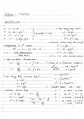 Physics Formula Sheet (HSC) Level