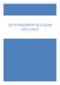 ATI FUNDAMENTALS EXAM 2021/2022