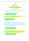 NR 305 HESI Review Questions and Answers (Graded A)