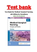 Test Bank for Medical-Surgical Nursing, 5th Edition by Stromberg ISBN:978-0323810210|Chapter (1 - 49)|Complete Guide A+
