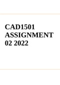 CAD1501  ASSIGNMENT  02 2022