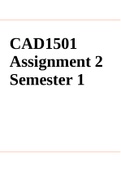 CAD1501  Assignment 2 Semester 1