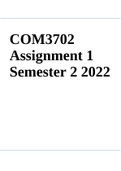 COM3702  Assignment 1 Semester 2 2022