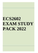 ECS2602  EXAM STUDY  PACK 2022