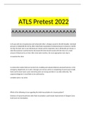 ATLS Pretest 20222023 UPDATE GRADED A+