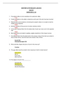 ANATOMY & PHYSIOLOGY LAB 201A QUIZ #5 (EXERCISES 21-26)