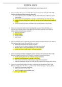 Mental Health ATI RN Practice Assessment B Questions And Answers 1. A nurse is talking with a group of parents who have recently experienced the death of a child which of the following actions should the nurse take?  Encourage the parents to avoid discus