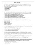 ATI Mental Health 2019 B Questions and Answers A nurse in a community health center is working with a group of clients who have post-traumatic stress disorder. Which of the following interventions should the nurse include to reduce anxiety among the group