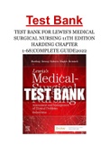 TEST BANK FOR LEWIS’S MEDICAL SURGICAL NURSING 11TH EDITION HARDING CHAPTER 1-68|COMPLETE GUIDE2022