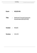 NCLEX_RN_V12.35__865_questions-TEST BANK Q$A 100%