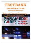 TEST BANK Paramedic Care: Principles & Practice Volume 4: Trauma Emergencies 5th Edition, Bledsoe