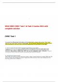 WGU D082 CHM1 Task 1 & Task 2 Combo 2024 with complete solution