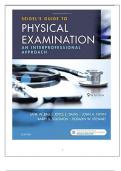 Test Bank for Seidel's Guide to Physical Examination 9th Edition by Jane W.