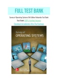 Survey of Operating Systems 6th Edition Holcombe Test Bank