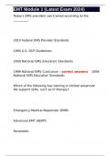 EMT Module 1 (Latest Exam 2024)