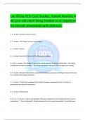 Lee Wong HESI Case Studies, Patient Reviews A 44-year-old client being treated as an inpatient for steroid intoxication with delirium. 1. A - Answer--Avoidance of eye contact 2. C - Answer--"Mr. Wong, I am your nurse today." 3. C - Answer--i