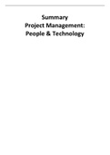 [23-24] Project Management: People & Technology complete summary IM