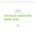 ATI-TEAS QUESTION  BANK 2022