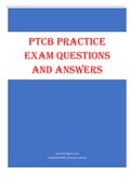 Exam (elaborations) PTCB PRACTICE  Q $ A 