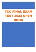 TCC FINAL EXAM  TEST 2022 OPEN  BOOK