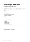 Samenvatting Nederlands Beschouwing, havo