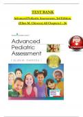 TEST BANK  Advanced Pediatric Assessment, 3rd Edition (Ellen M. Chiocca) All Chapters 1 - 26