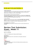 NUR 6635 EXAM WEEK 11