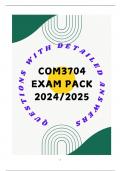 COM3704 EXAM PACK 2024/2025