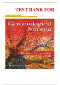 TEST BANK FOR  Gerontological Nursing Tenth, edition by Charlotte Eliopoulos RNC MPH CDONA / LTC (Author)latest Update.