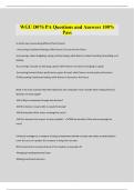 WGU D076 PA Questions and Answers 100% Pass