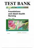 Foundations and Adult Health Nursing 8th Edition by Kim Cooper -Test Bank