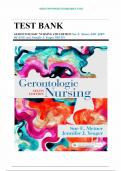 Test Bank Gerontologic Nursing 6th Edition (Meiner, 2019) Chapter 1-29 | All Chapters