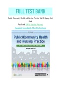 Public Community Health and Nursing Practice 2nd ED Savage Test Bank