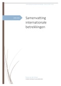 Samenvatting Studieboeken bestuur en beleid  -   Wereld in beweging, ISBN: 9789462906433  Internationale Betrekkingen