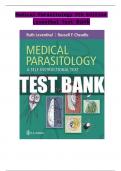 TEST BANK for Medical Parasitology: A Self-Instructional Text, 7th Edition by Leventhal; Cheadle, All 11 Chapters Covered, Verified Latest Edition