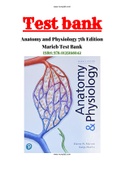 Anatomy and Physiology 7th Edition Marieb Test Bank ISBN:978-0135168042|Complete Guide A+