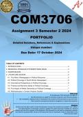 COM3706 Assignment 3 PORTFOLIO (COMPLETE ANSWERS) Semester 2 2024 - DUE 17 October 2024