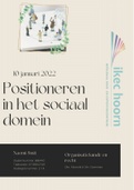 2.1.4  verslag Positioneren in het Sociaal Domein (behaald met een 9,2!!!)