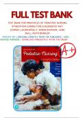 Test Bank For Principles of Pediatric Nursing Caring for Children 8th Edition  by Kay Cowen; Laura Wisely; Robin Dawson; Jane Ball; Ruth Bindler| 978-0136859840| All Chapters 1-31| LATEST