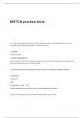 BMTCN Practice Tests Questions and Answers