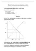 Summary Cambridge International AS Level and A Level Economics Coursebook with CD-ROM, ISBN: 9780521126656  Unit 3 - Government intervention in the price system